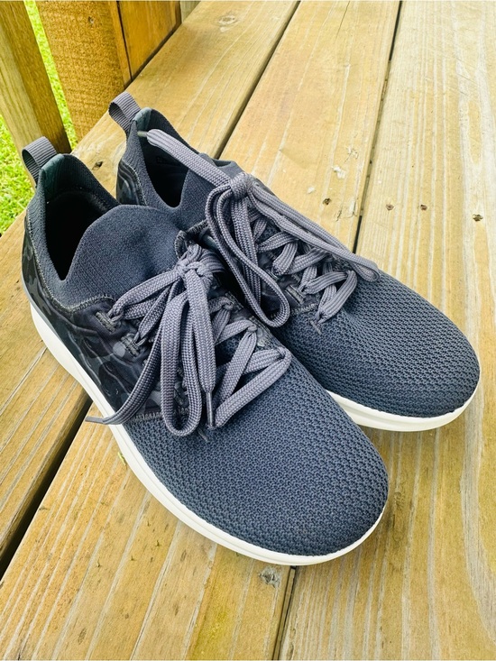 Mōshn Shoes - Women's Grey Knit Athletic Sneakers - Mōshn - oyster camo - 7 medium